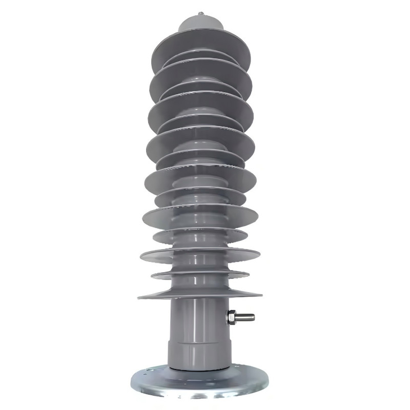 ہائی وولٹیج 33KV 35KV آؤٹ ڈور سلیکون سرج ایرسٹر بریکٹ کے ساتھ